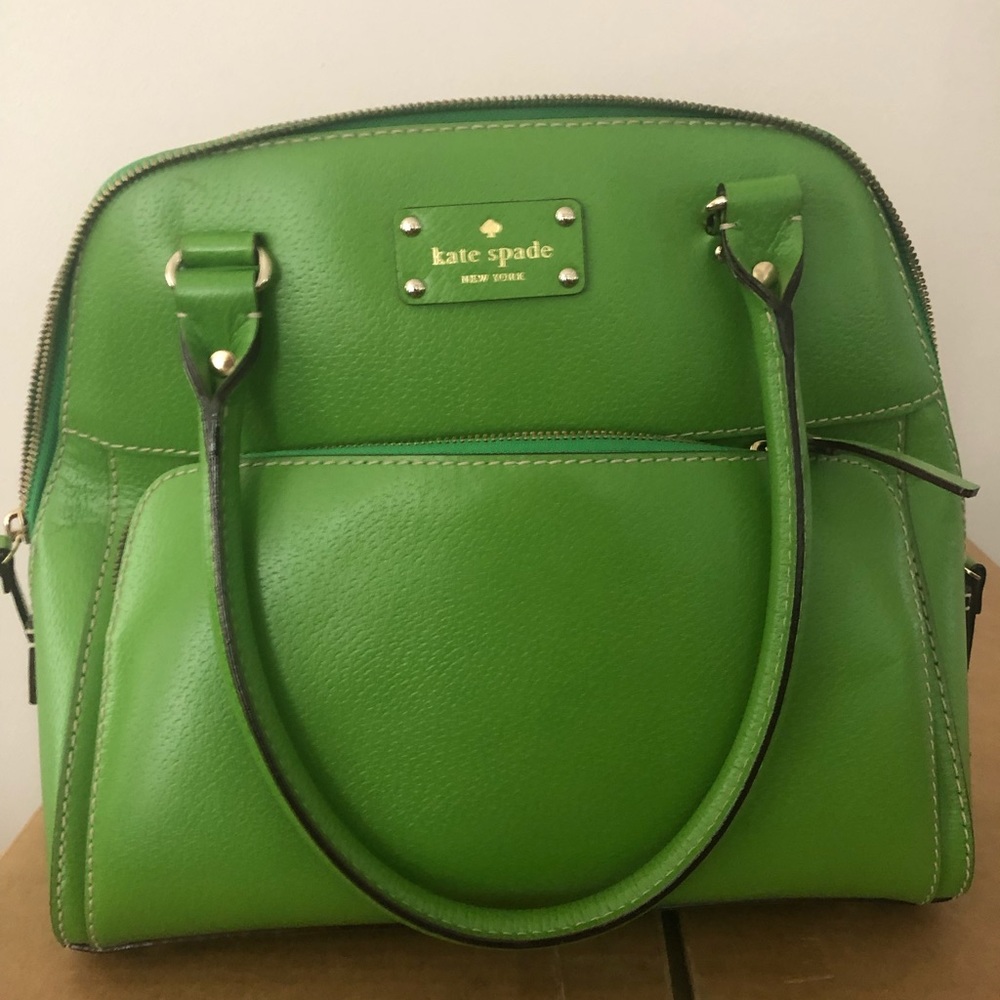 Green Kate Spade bag